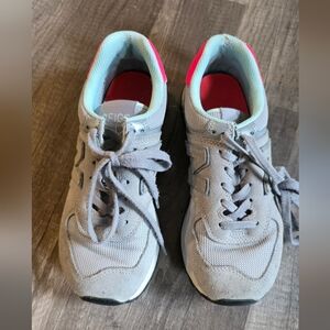 Figs x New Balance Gray Sneakers with Pink and Blue Accents